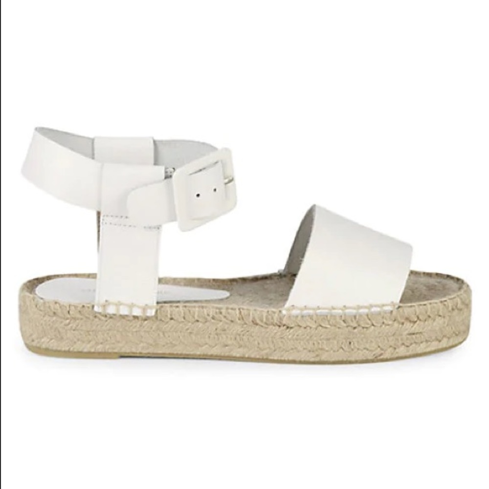 Saks Fifth Avenue Espadrille 8.5 white NWT